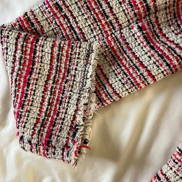 Rebecca Taylor Striped Tweed Double Breasted Blazer Jacket Wmns 10 Career Office - Picture 6 of 14